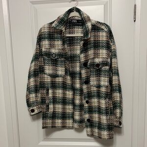 Zara Multicolor Plaid Overshirt